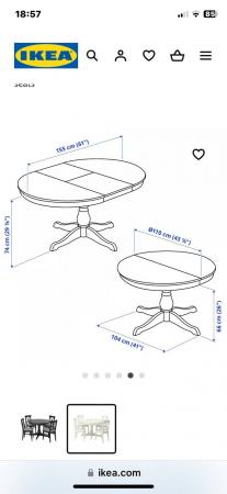 Image 2 of IKEA dining table and chairs