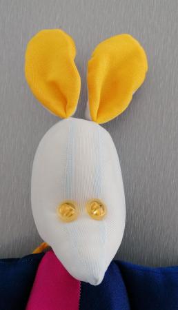 Image 2 of An Unusual Hanging Mouse Soft Toy.  19" Tall.