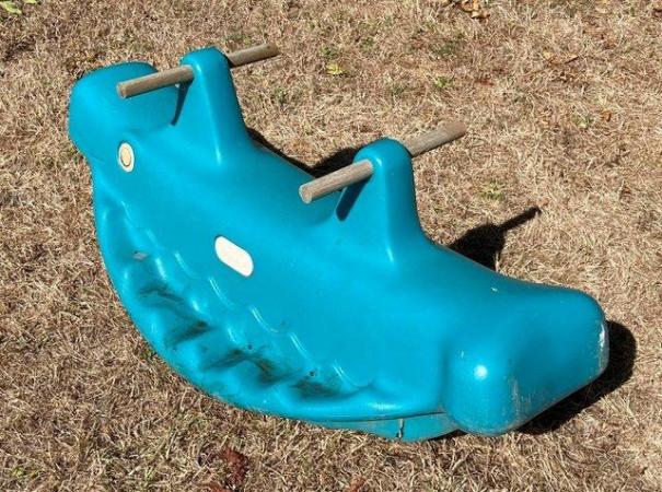 Image 3 of GENUINE LITTLE TIKES WHALE SEESAW PLASTIC SEE-SAW GARDEN TOY