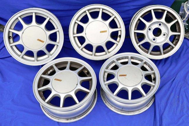 Preview of the first image of Escort Mk3 1980 alloy rims 5.5J x13 - Set of 5.