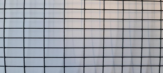 Preview of the first image of 1/2" x 1" x 17g x 36" x 30m PVC Black weld mesh roll.