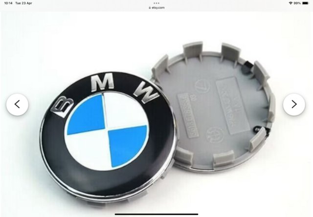 Image 2 of Set of four brand new BMW Wheel hub caps/badges