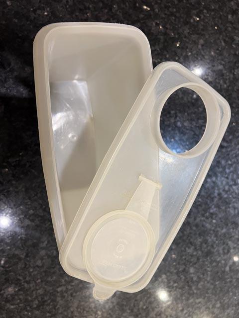 Preview of the first image of Tupperware Cereal Container (Lidded)..