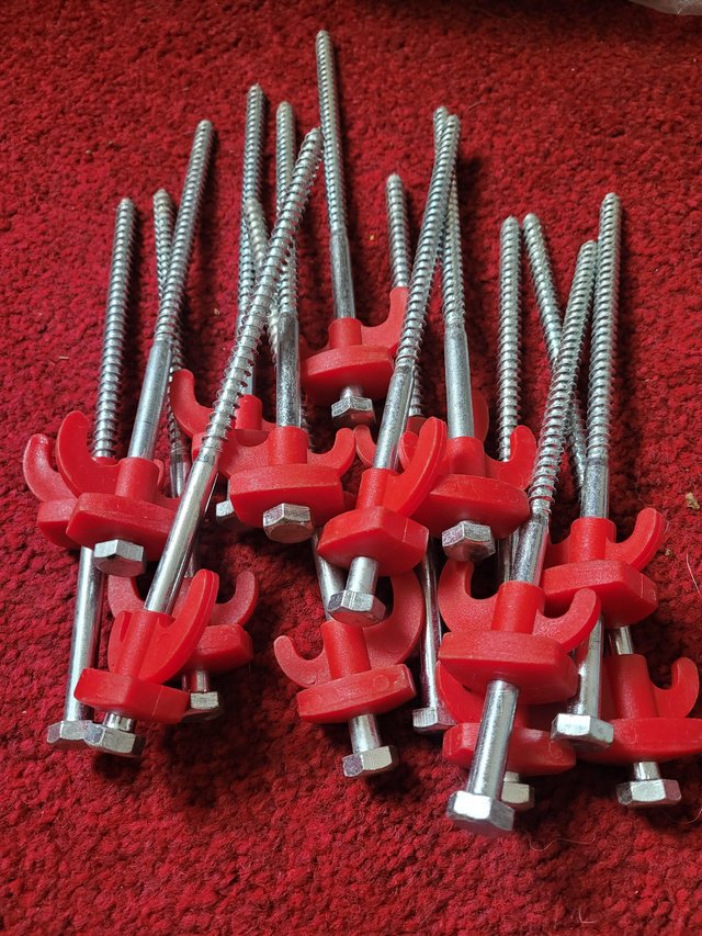 Preview of the first image of Screw in rock pegs also heavy duty steel pegs.