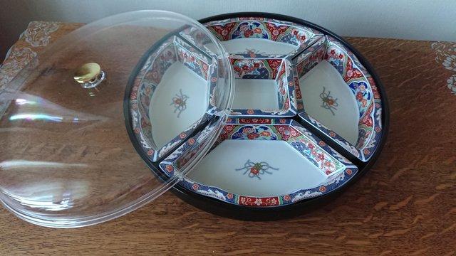 Image 3 of Oriental ceramic lazy susan/platter