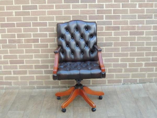 Image 3 of Gainsborough Brown Chesterfield Chair (UK Delivery)