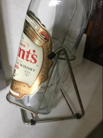 Image 4 of Grants Whisky Bottle in Stand.