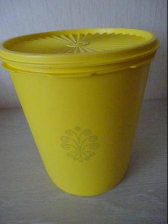 Image 5 of FOUR YELLOW TUPPERWARE STORAGE CONTAINERS-EXCELLENT