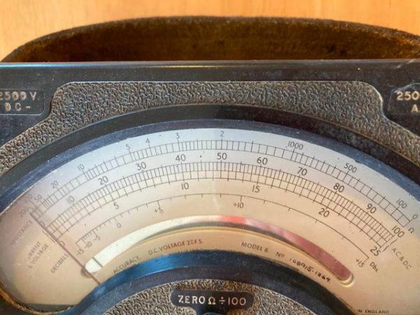 Image 3 of Vintage Universal Avometer Analog Multimeter Model 8 Mark II
