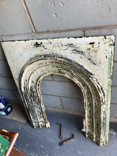 Preview of the first image of Fire Surround - Cast Iron Arched Insert for fireplace.