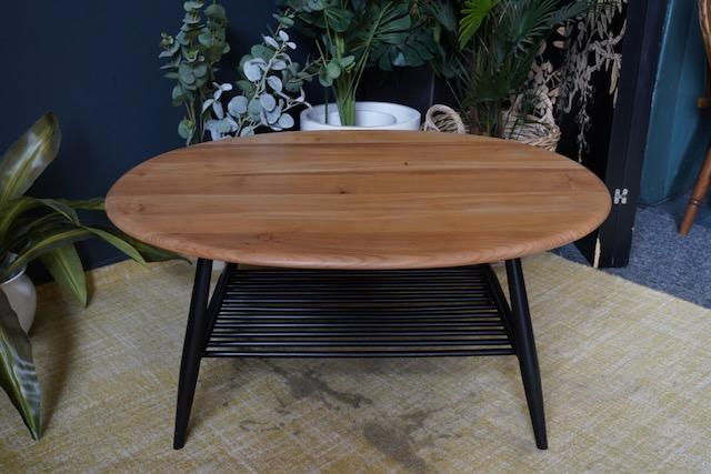 Image 4 of Ercol Solid Elm Coffee Table Model 422 Lucian Ercolani 1960