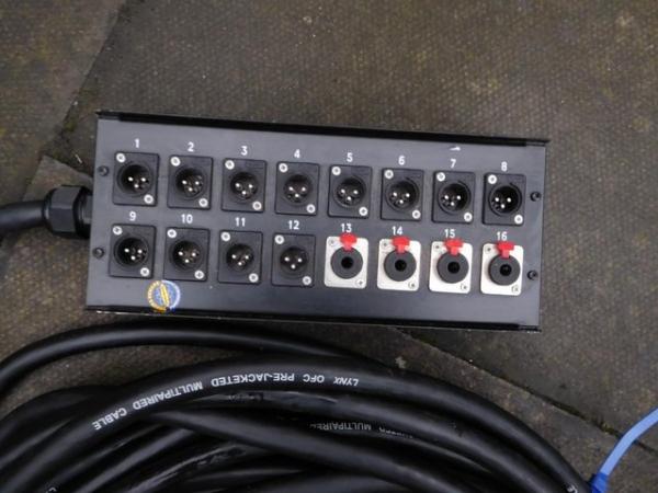 Image 3 of 30m LYNX Stage Pro 16 Channel Multicore Snake 12/4 XLR Jack