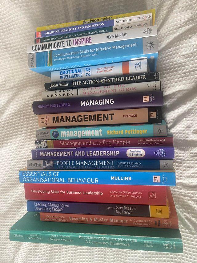 Preview of the first image of COLLECTION ONLY: Leadership and Management Books.
