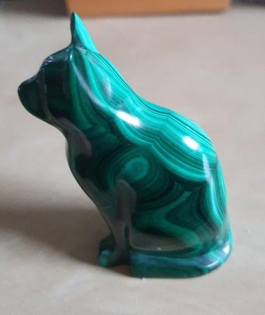 Image 1 of Malachite cat, in sitting position