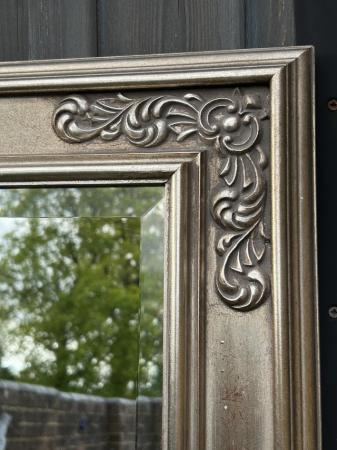 Image 2 of Mirror with detailed frame