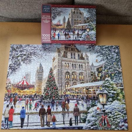 Image 2 of 1000 piece jigsaw called GET YOUR SKATES ON by W.H.SMITH