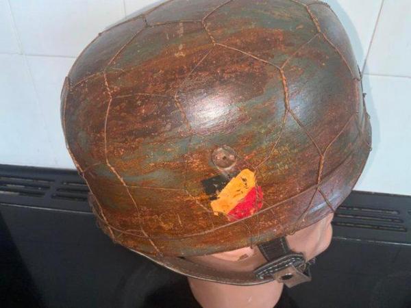Image 7 of German 2WW paratroopers helmet