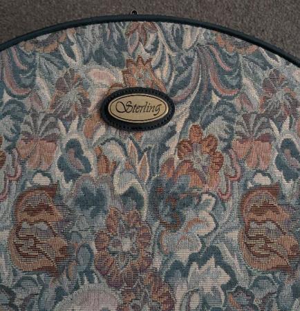 Image 6 of Large Vintage Tapestry Vanity Case By Sterling