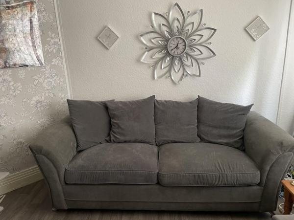 Image 1 of 2 identical 3seat sofas with washable covers on all cushions