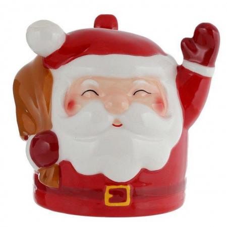 Image 1 of Novelty Upside Down Ceramic Mug - Christmas Santa.