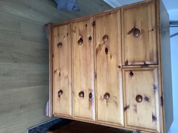 Image 1 of Solid wood Westminster chest of drawers, antique pine