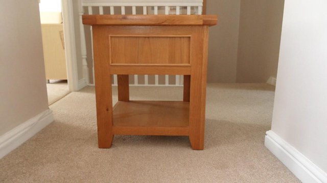 Image 1 of Pair of Small Oak Side Tables