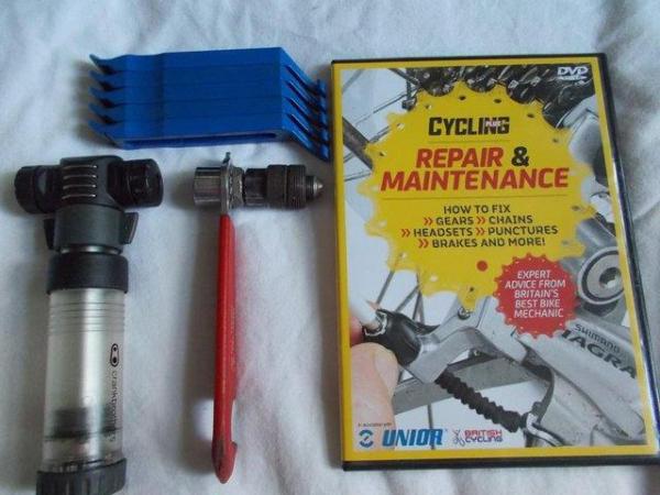 Image 1 of Cycle DVD, Tyre Levers, Pump & Crank Extractor