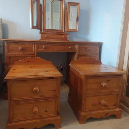Image 3 of Solid Pine Bedroom Furniture REDUCED FOR QUICK SALE £250 ono