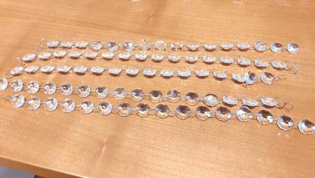 Image 2 of Crystal Chandelier Garland Strand x 5 ( Each 30cms long)