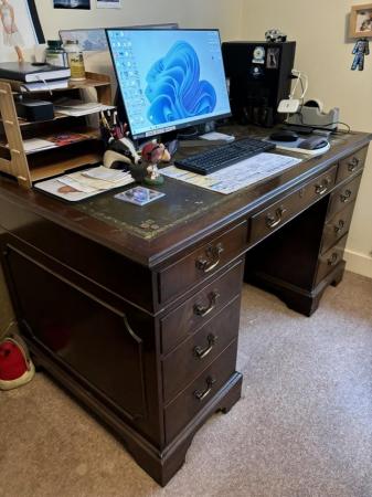Image 3 of Mahogany traditional  office desk