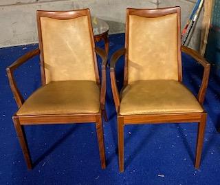 Image 1 of G Plan Carver Chairs with tan seating