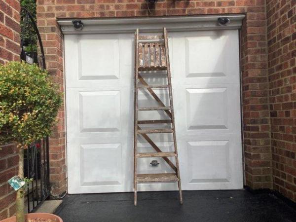 Image 2 of VINTAGE WOODEN STEP LADDERS SHABBY CHIC