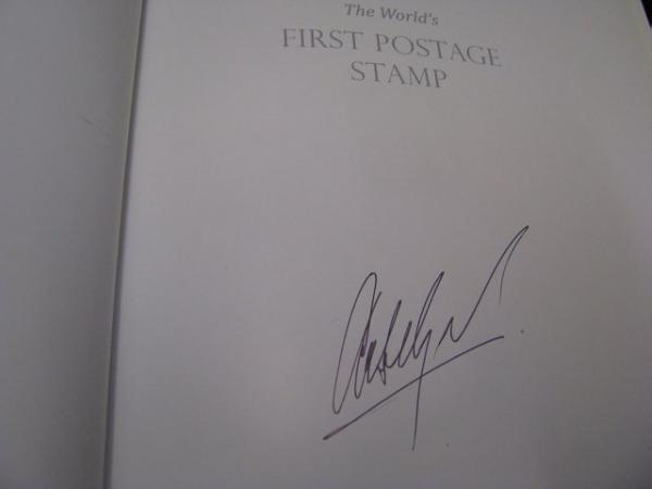 Image 3 of The worlds first postage stampsignedAlan Holyoke 2013