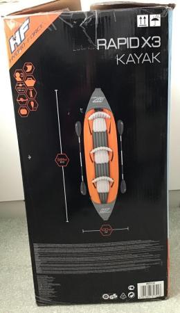 Image 3 of Kayak rapid inflatable triple seater slightly used boxed
