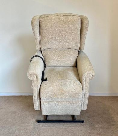 Image 7 of REPOSE ELECTRIC RISER RECLINER STRAW MOBILITY CHAIR DELIVERY