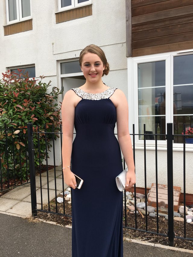 Preview of the first image of Stunning Navy Prom Dress.