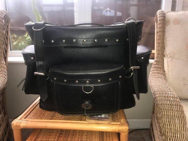 Image 1 of Quality Leather rack/Sissy bar bag