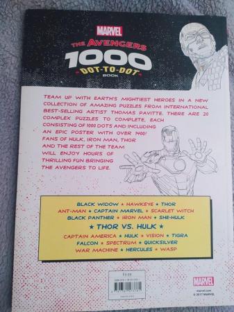Image 2 of Marvel The Avengers 1000 dot to dot book
