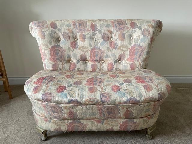 Preview of the first image of Vintage Floral Two Seater Couch / Love Seat.