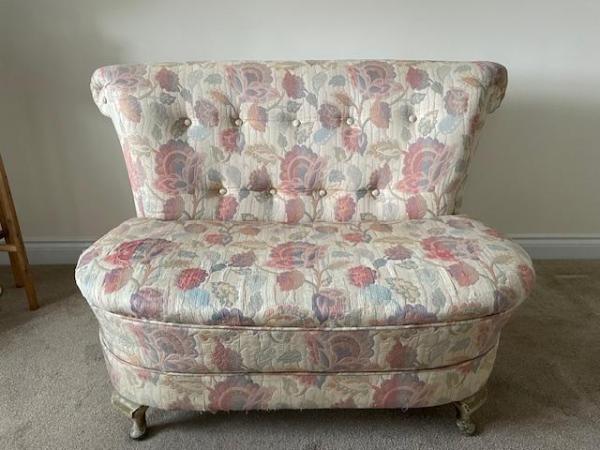 Image 1 of Vintage Floral Two Seater Couch / Love Seat