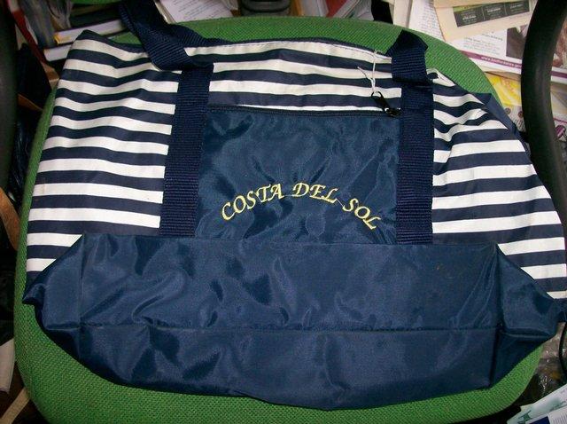 Preview of the first image of Costa Del Sol Nylon Type Bag - Used but in good condition.