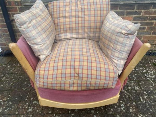 Image 1 of ERCOL Impressionist Light Elm Large Armchair