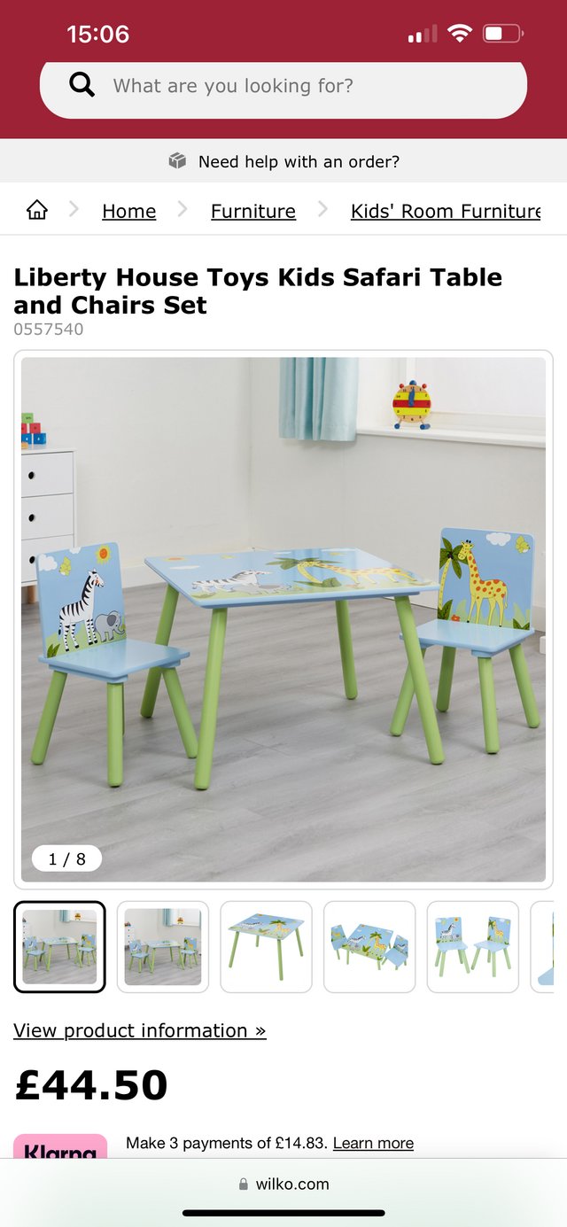 Preview of the first image of Children’s table and chairs.