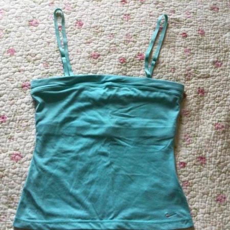 Image 1 of Pale Jade NIKE FIT DRY Multi-Way Sports Top, L, sz 14-16