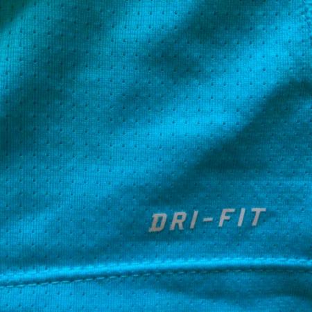 Image 9 of Sz L Men’s NIKE MILER DRI FIT Turquoise Running Vest, Mesh