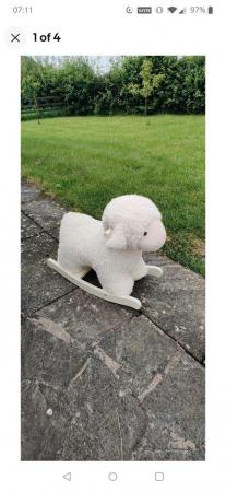 Image 2 of Baby Lamb Fluffy Sheep Rocker Ride on toy
