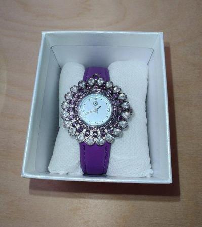 Image 14 of STRADA Japanese Movement Floral Design Watch