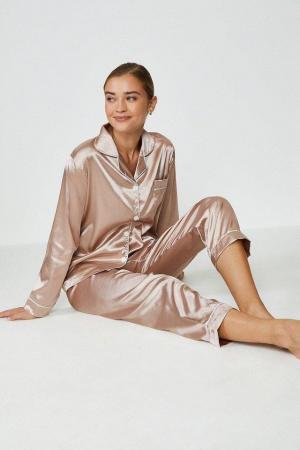 Image 2 of womens pyjamas set satin pink large size brand new in packag
