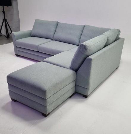 Image 3 of Sofa Workshop 'Jude' corner sofa bed suite with footstool