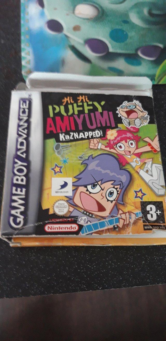 Preview of the first image of Puffy Amiyumi Kaznapped GBA Game Boxed.